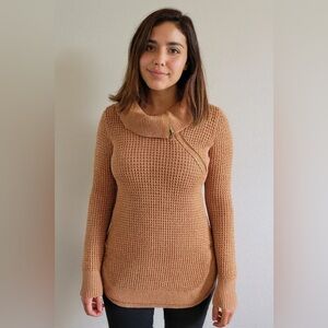 GBG Los Angeles Camel Cowl Neck Sweater